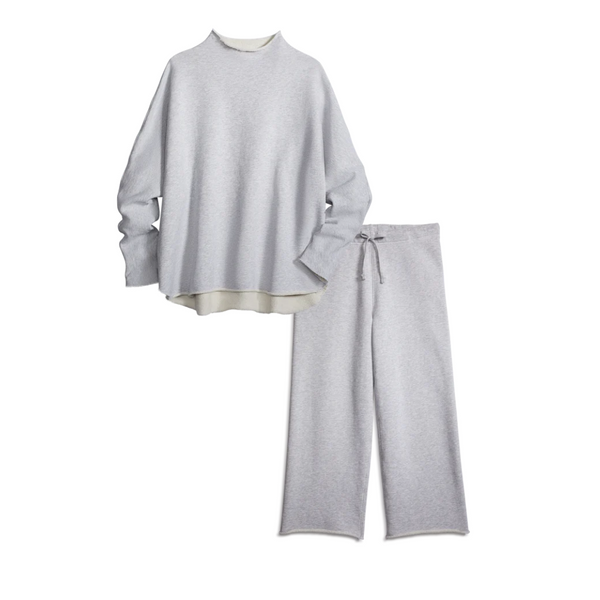 Catherine Full-Length Sweatpant - Gray Melange