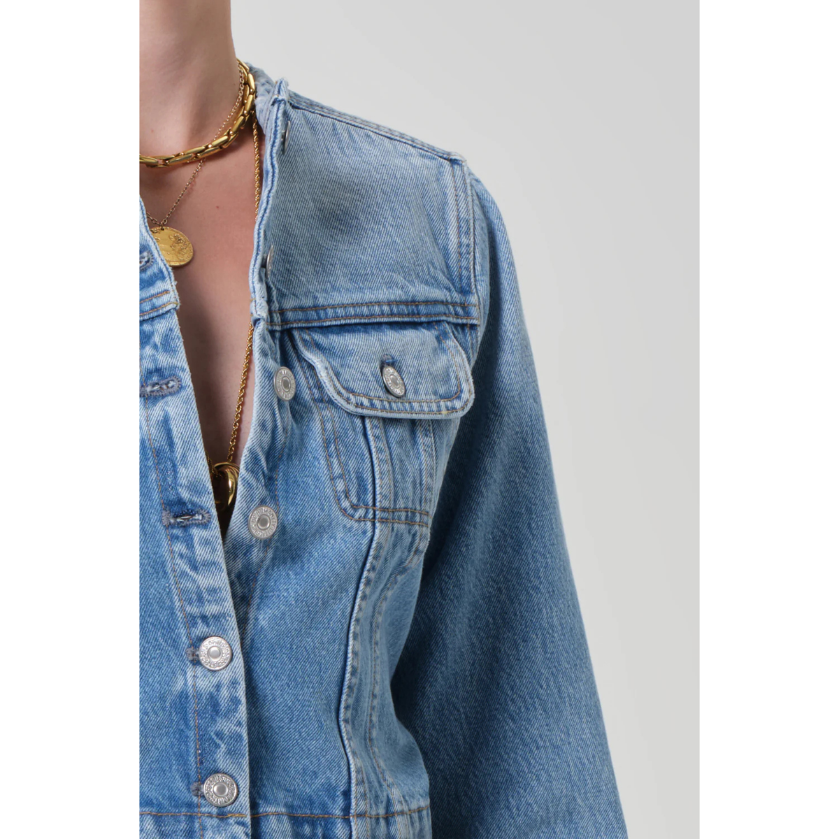 Devin Collarless Jacket - Cecil