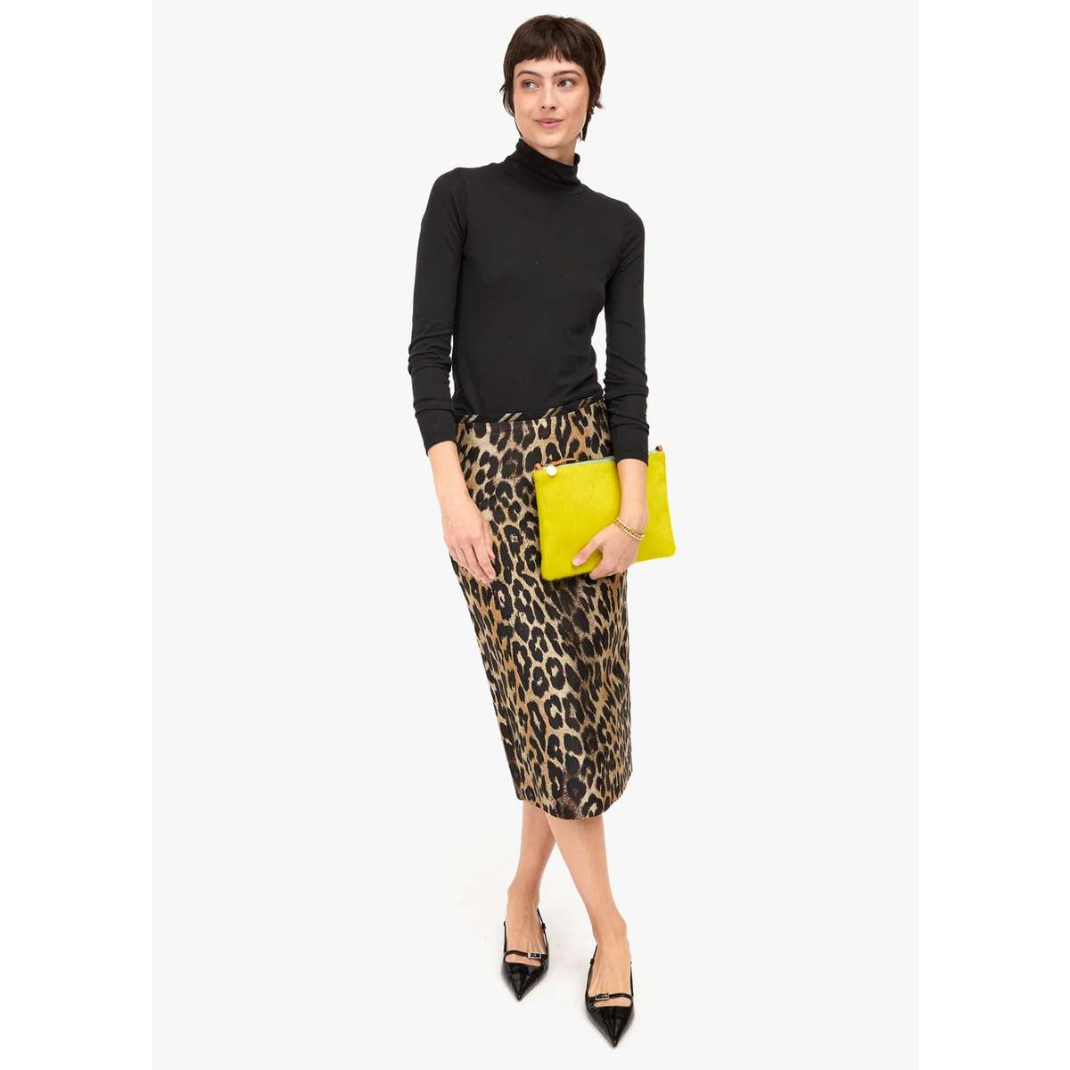 Flat Clutch W/Tabs - Citron