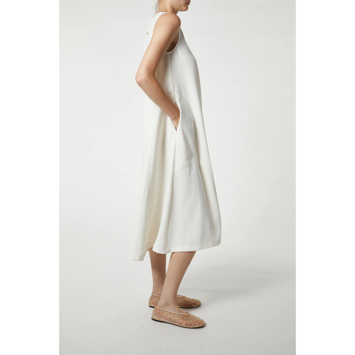 Nadine V-Neck Sleeveless Dress