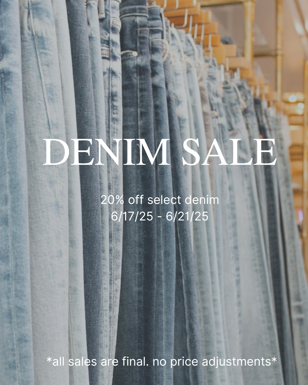 denim sale!