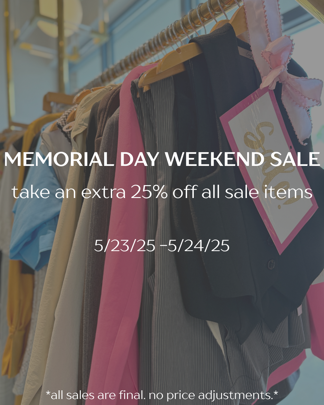 Memorial Day Weekend Sale