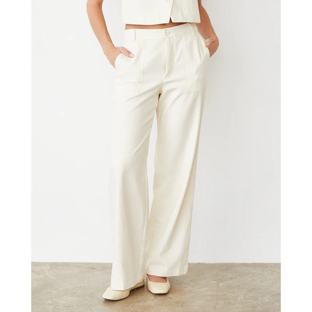 Soft Twill Patch Pocket Pant