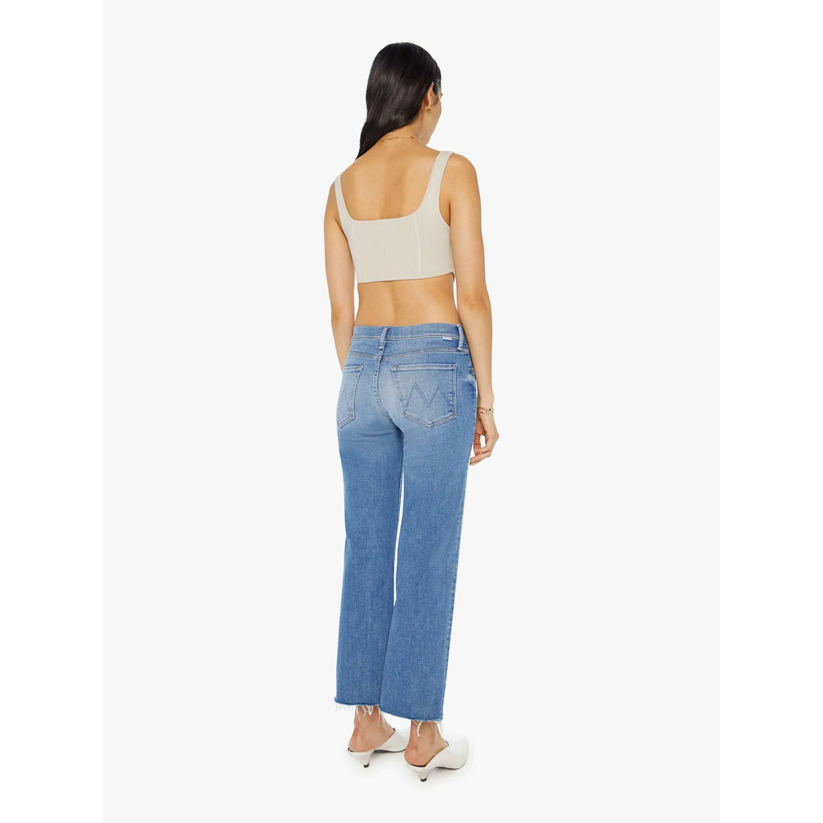 The Mid Rise Rambler Zip Ankle Fray