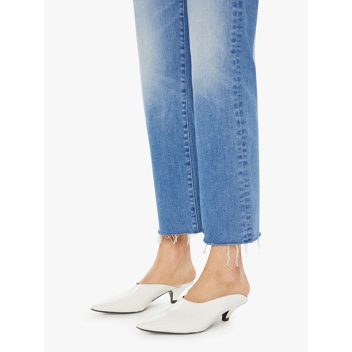 The Mid Rise Rambler Zip Ankle Fray