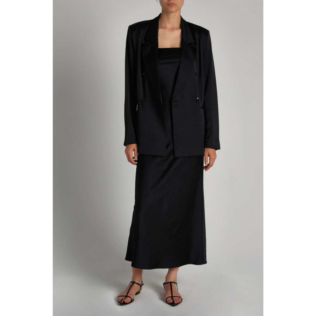 chase strapless midi dress Chase Strapless Dress - Black