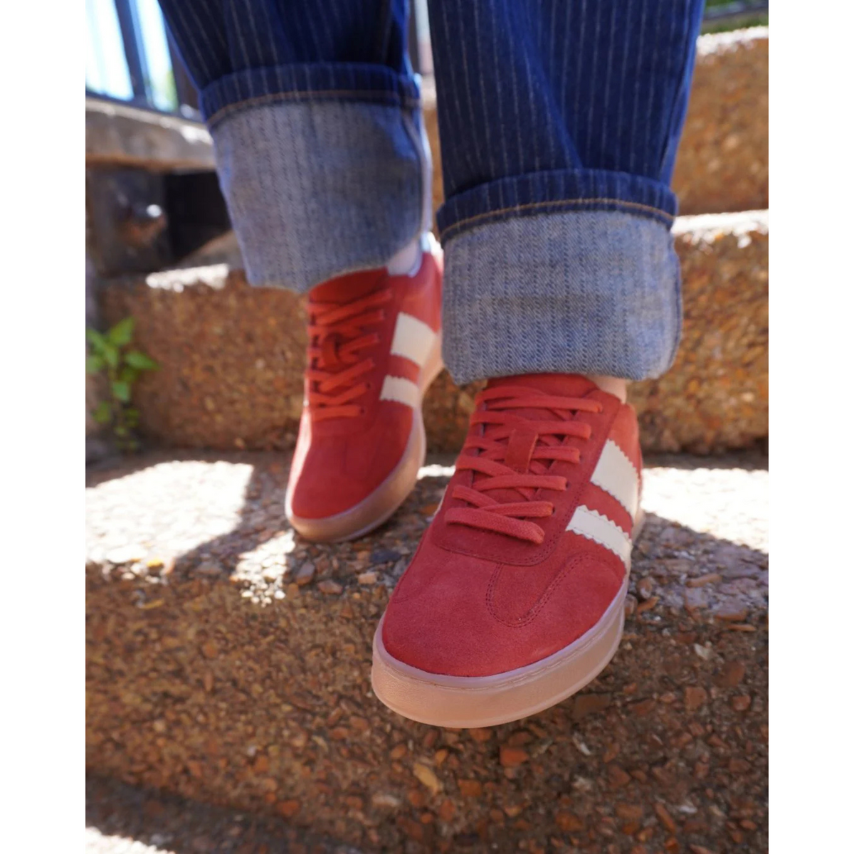 Jon Quill Sneaker - Red/Platino