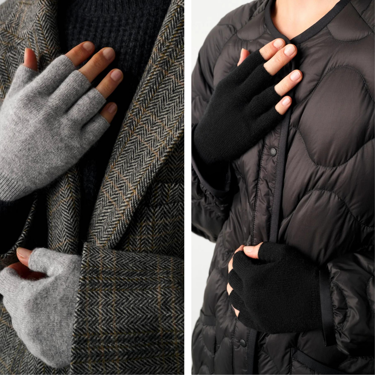 Cashmere Fingerless Gloves