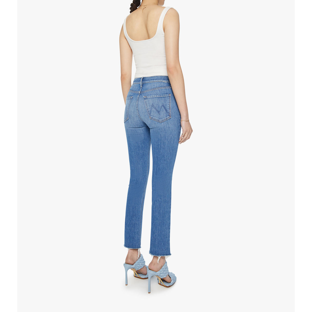 The Mid Rise Dazzler Ankle Fray