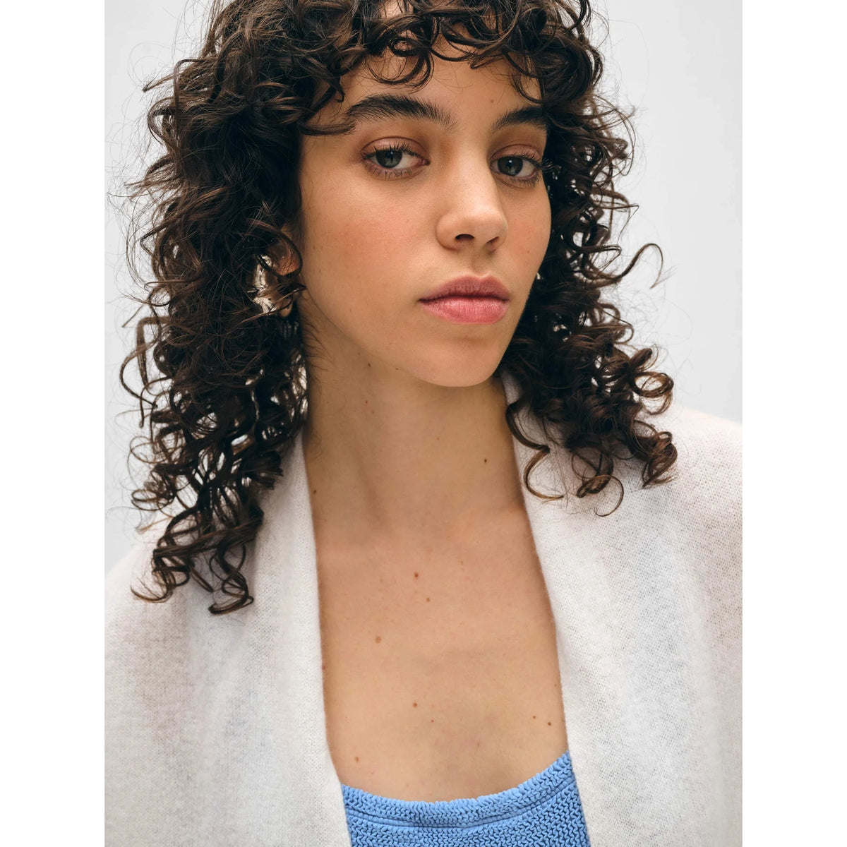 Cashmere Cropped Trapeze Cardigan