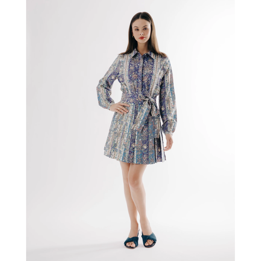 Corneila Dress - Mara Stripe Floral