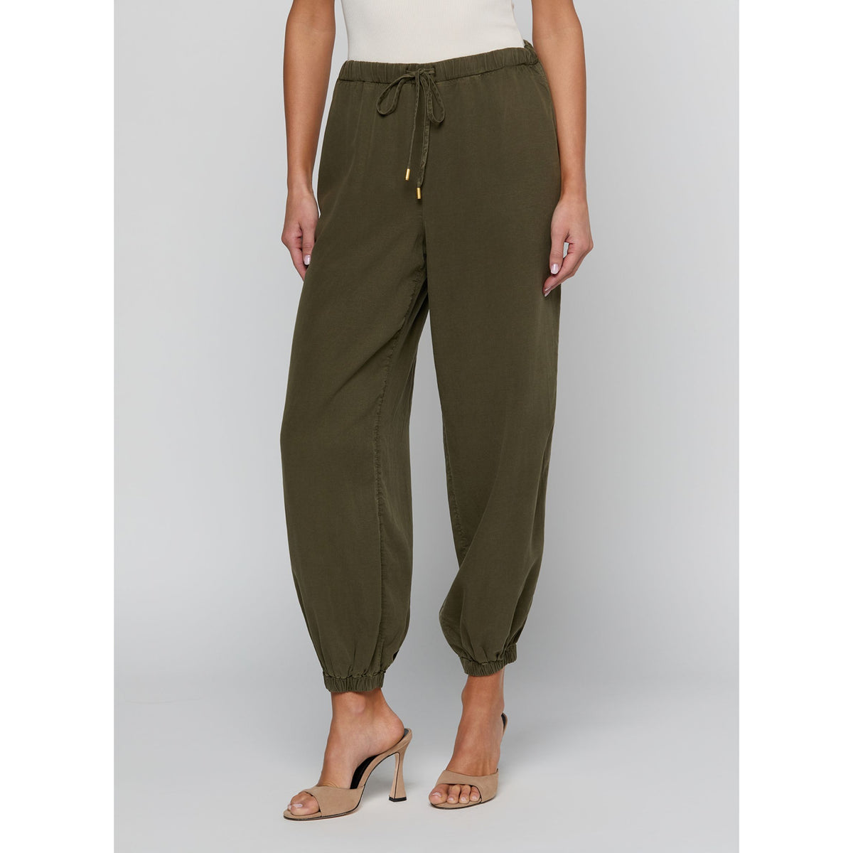Kimiko Drawstring Jogger - Kalamata