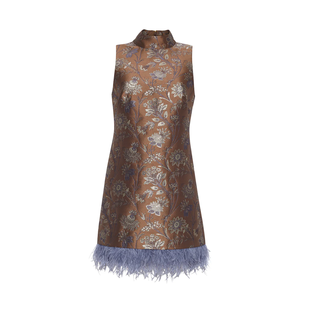 Tay Dress - Jacquard Garden
