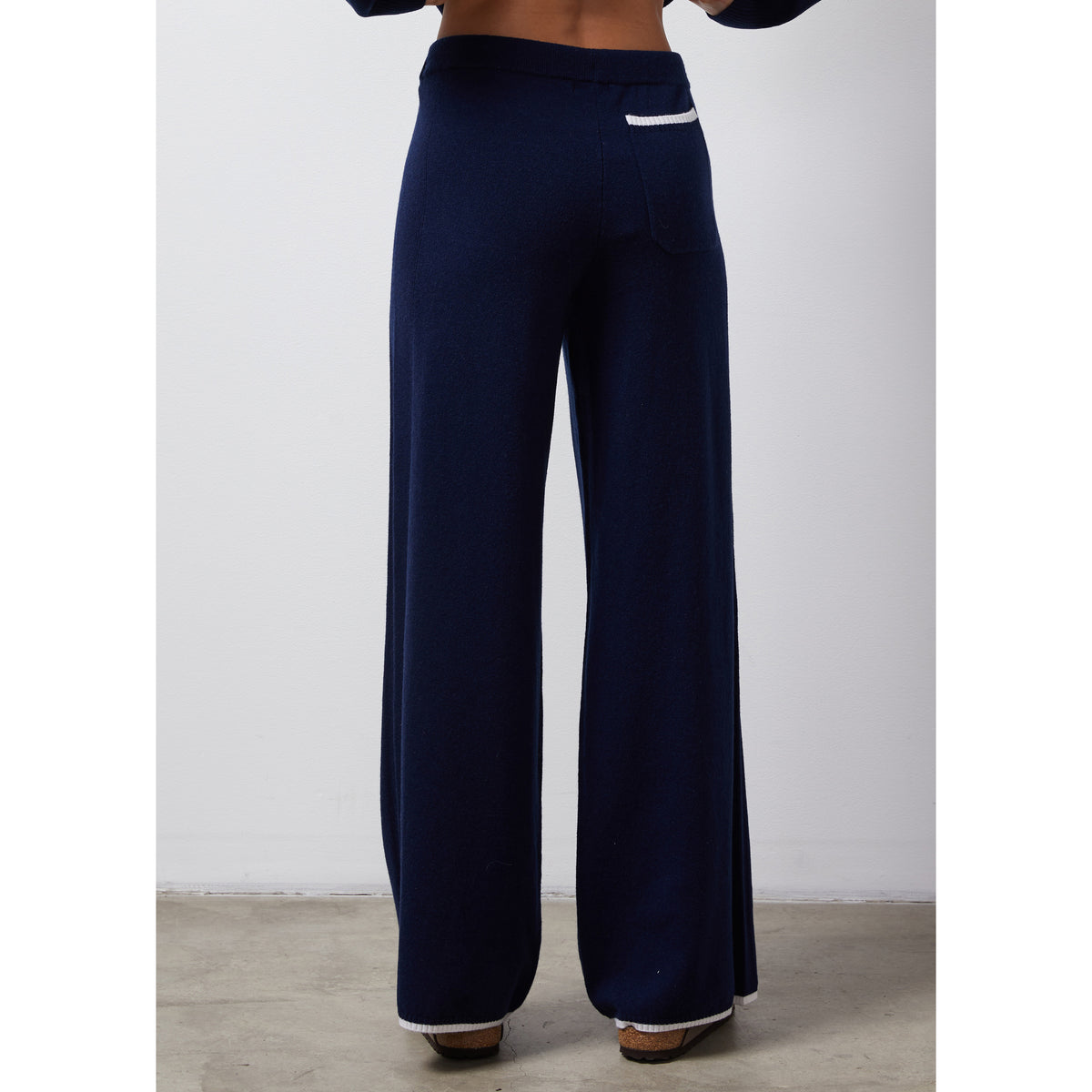 Wool Cashmere Wide Leg Sweat