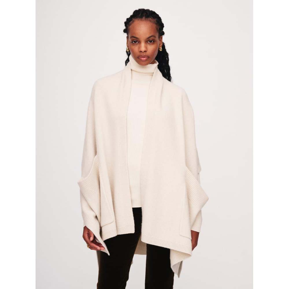 Merino Cashmere Open Poncho