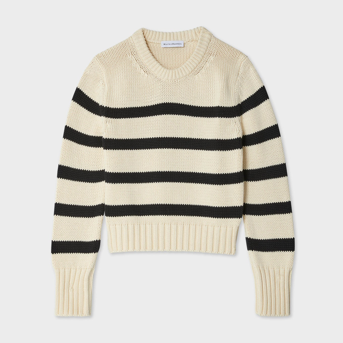 Organic Cotton Striped Crewneck