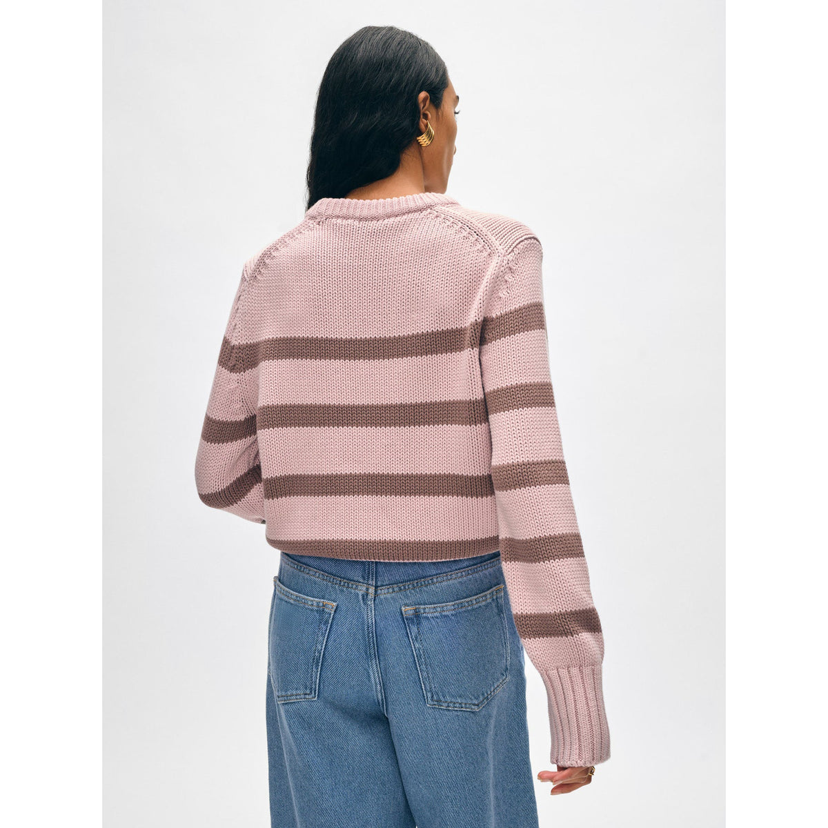 Organic Cotton Striped Crewneck