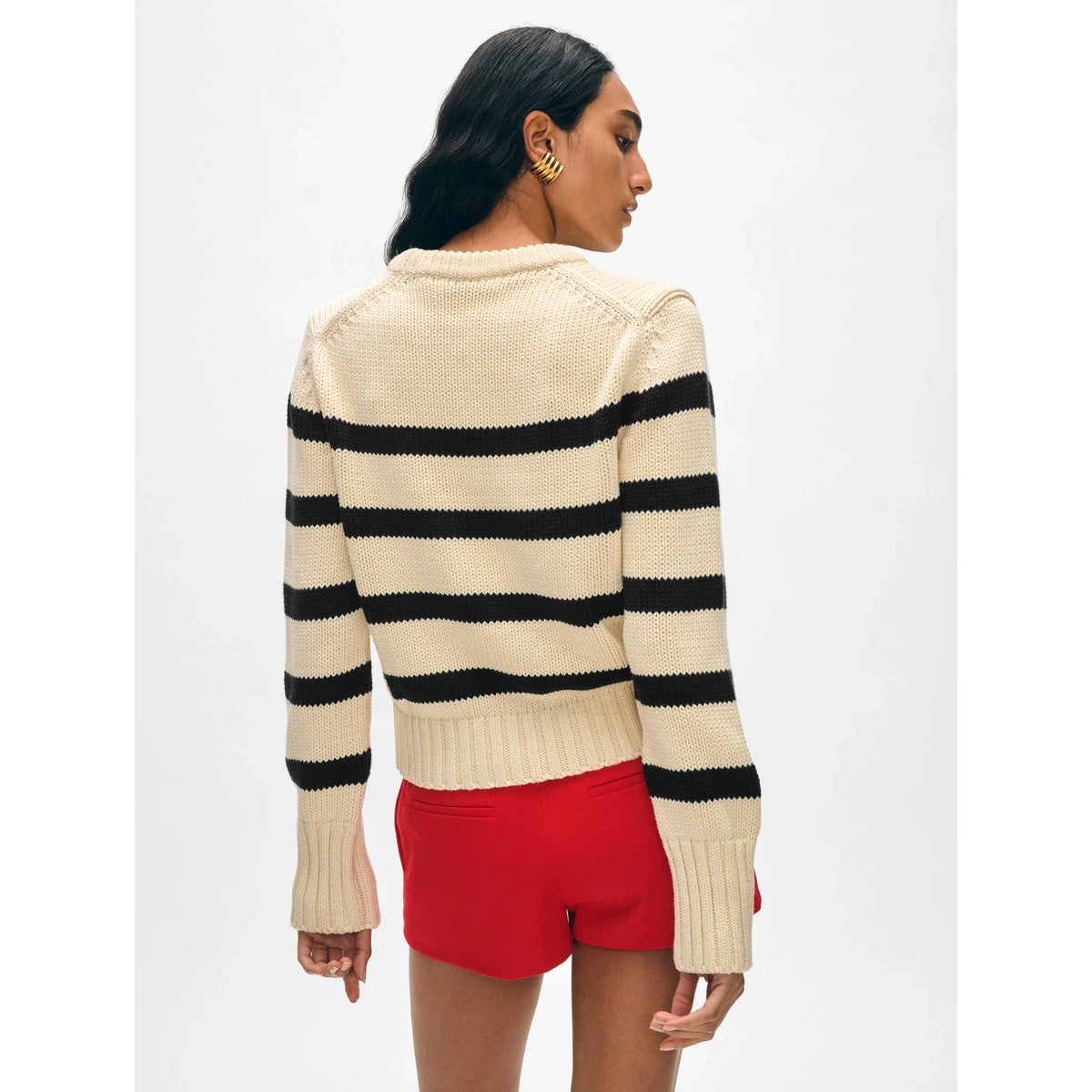 Organic Cotton Striped Crewneck