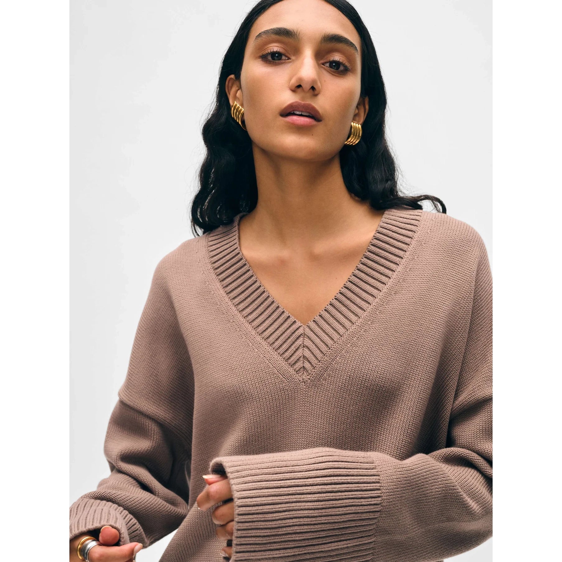 Organic Cotton Oversized V Neck - MINE by sandy