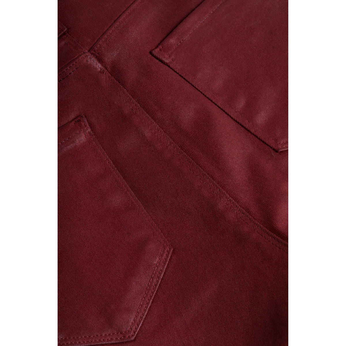 Kendra Coated Cropped Flare Jean