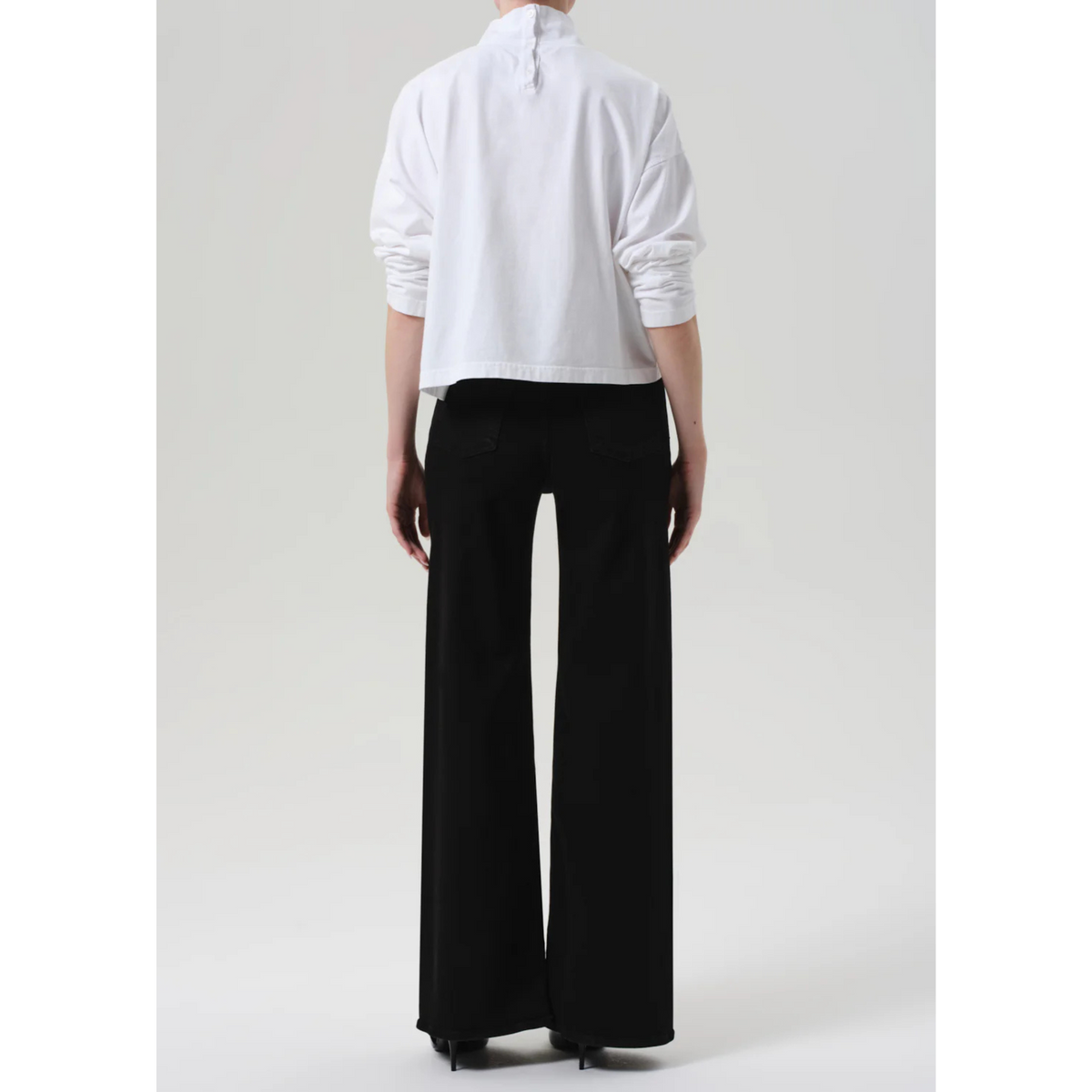 Lyra Long Wide Leg - Plush Black