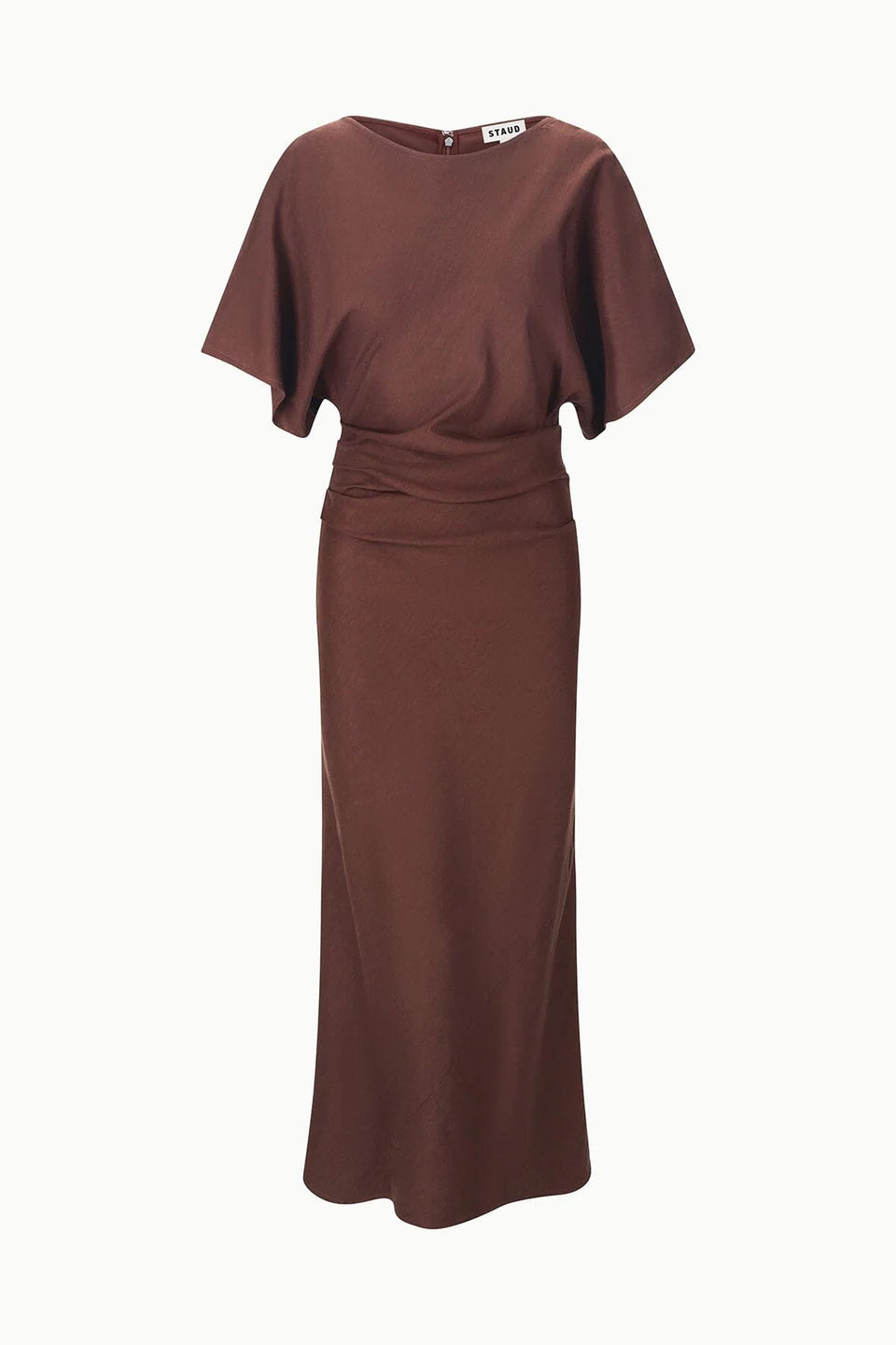 Amelie Linen Dress - Dark Oak