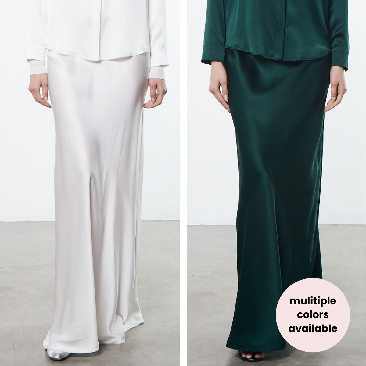 Silk Full Length Skirt