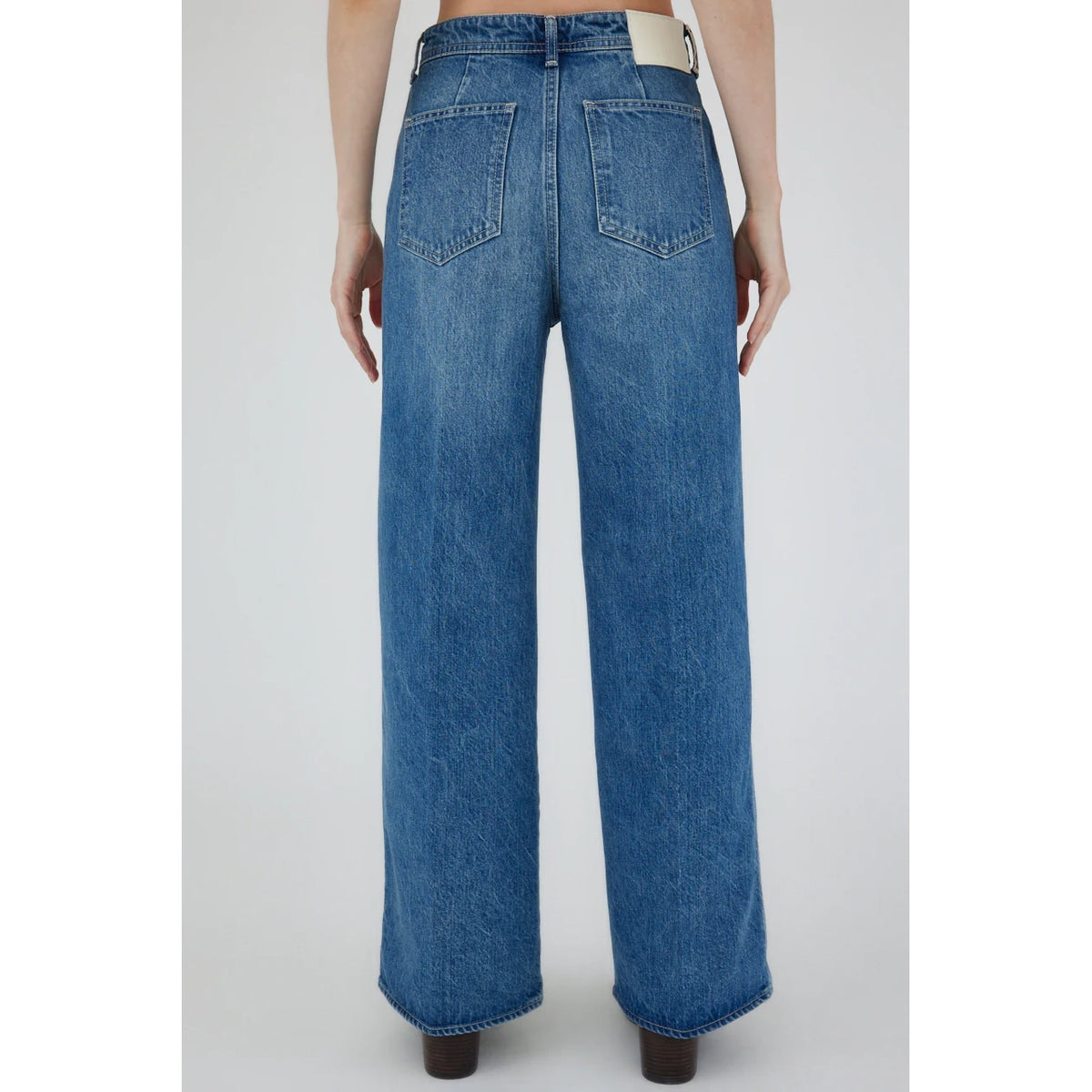 Cambria Centerpress Wide Cropped Jeans