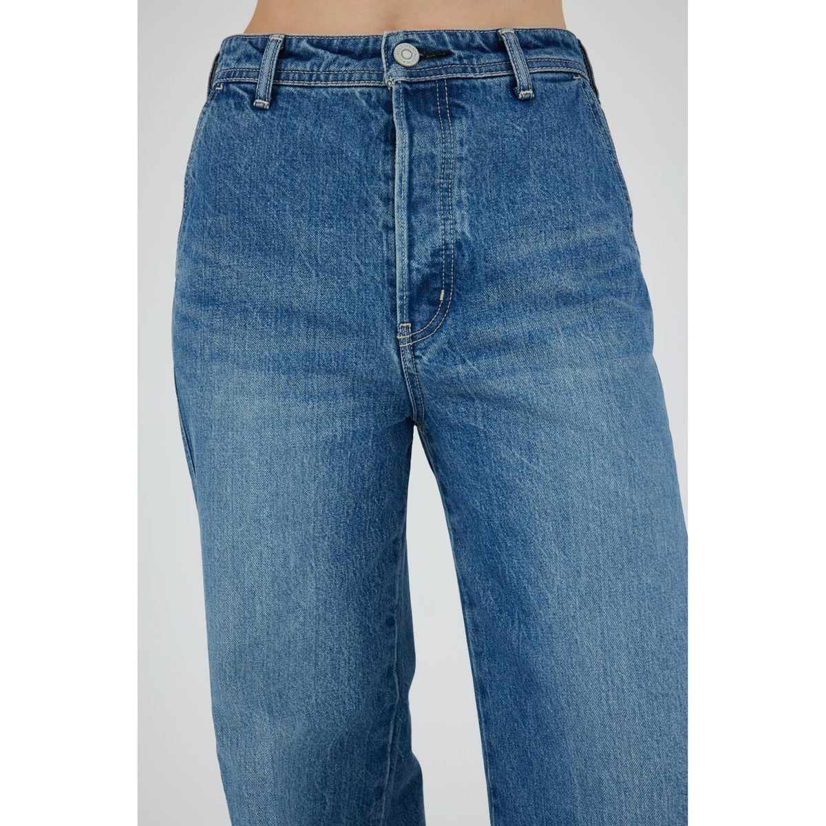 Cambria Centerpress Wide Cropped Jeans