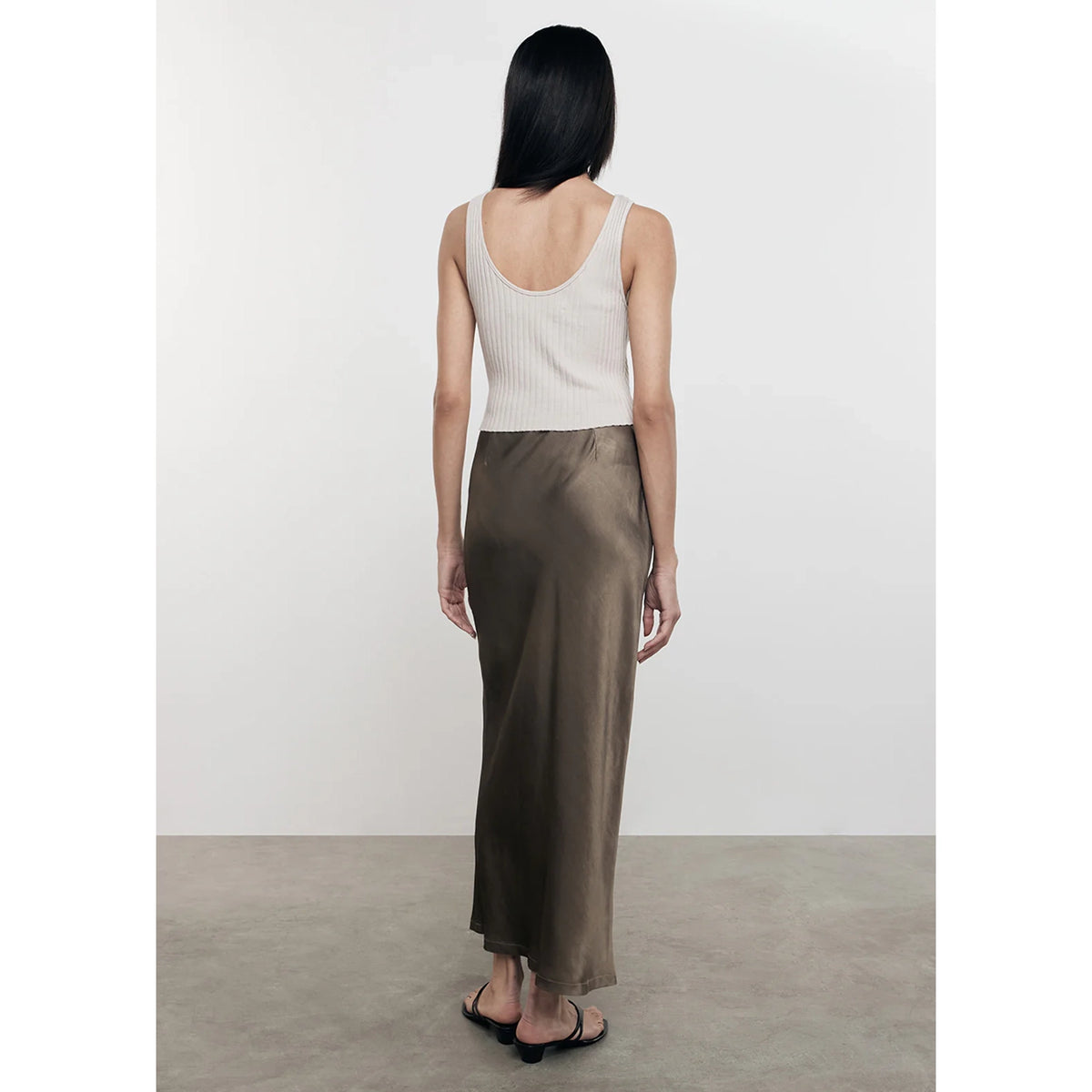 Satin Bias Cut Skirt