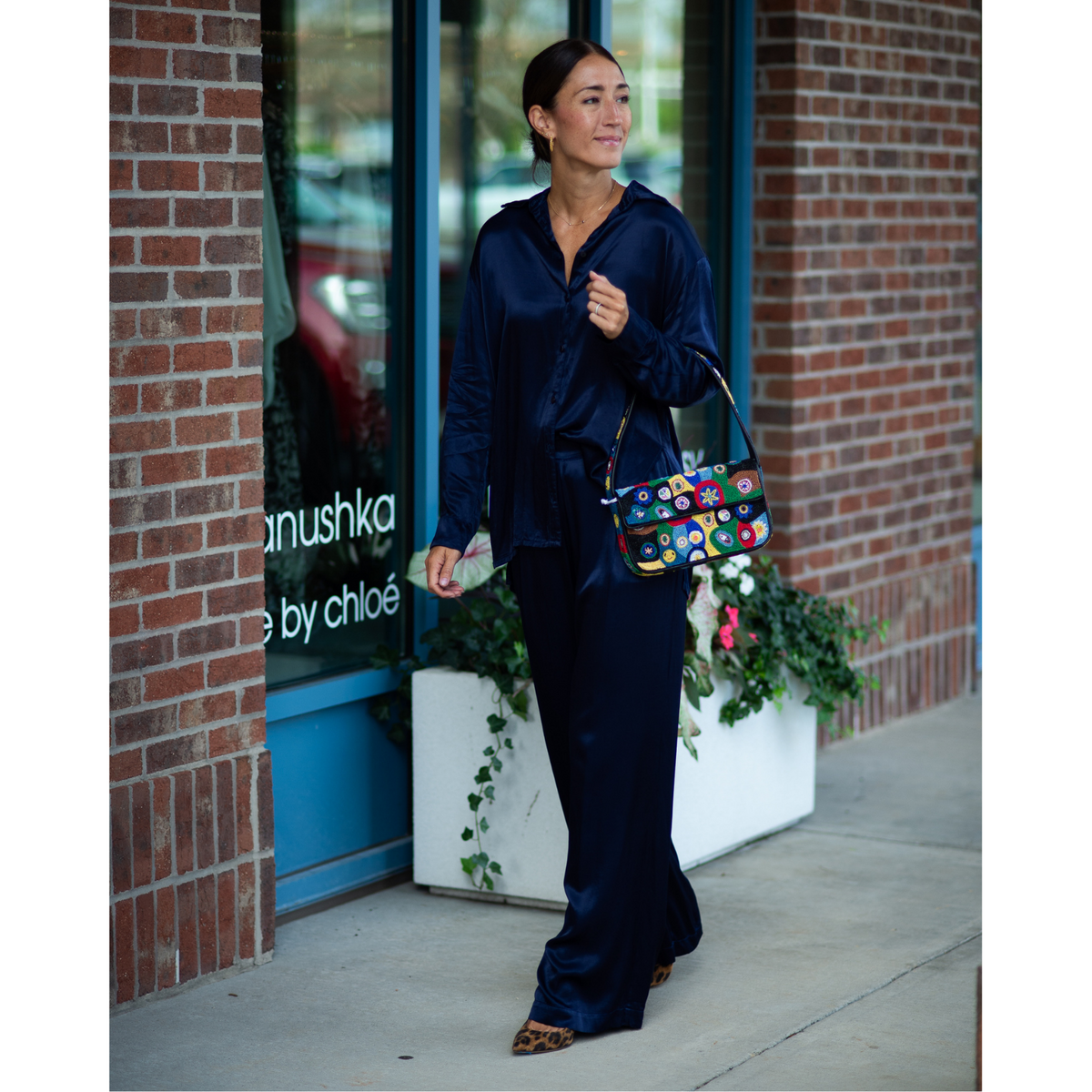 Pleated Satin Pant