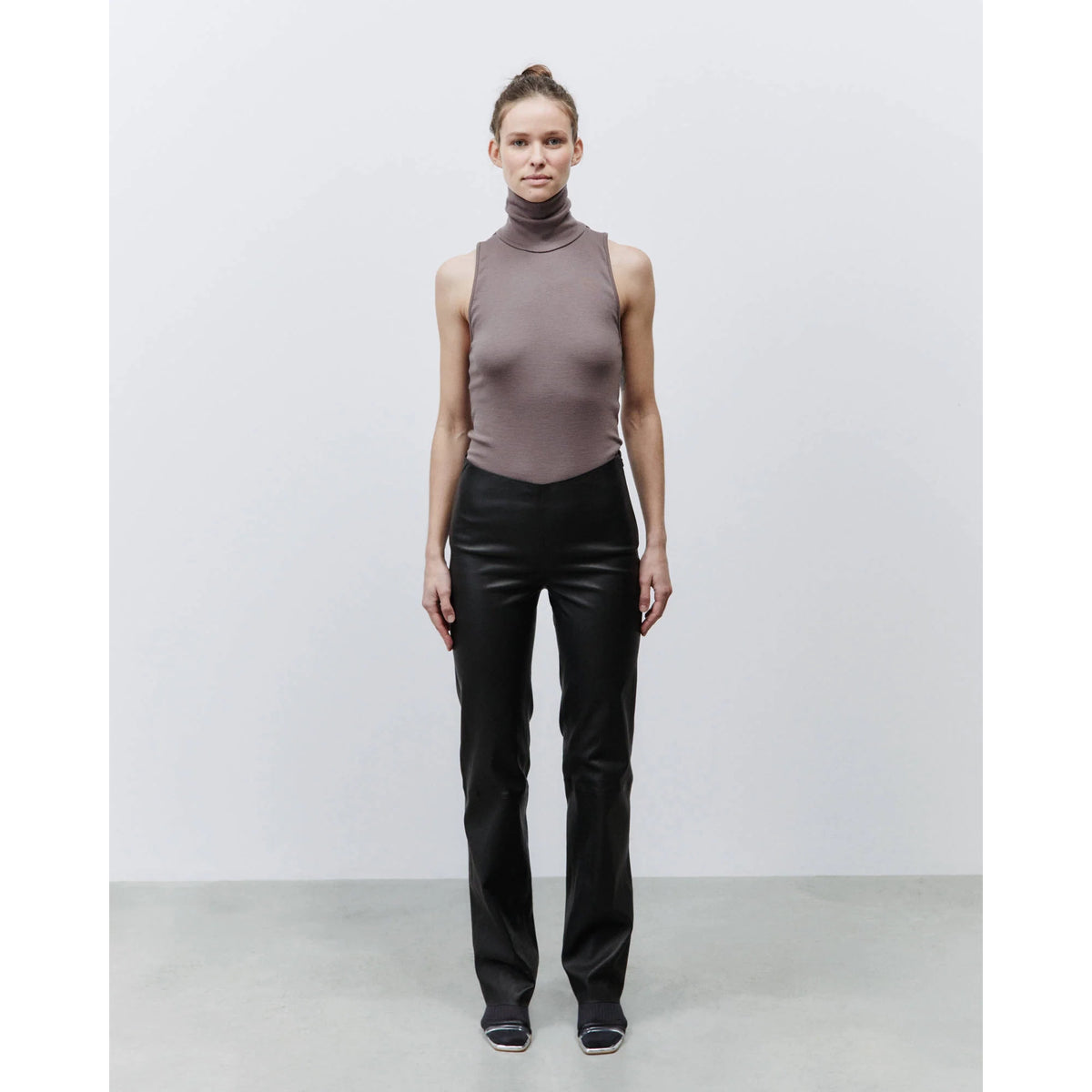 Stretch Leather Pants