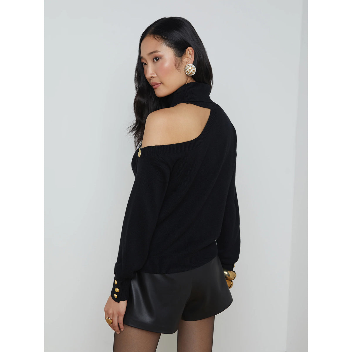 Brixie Cutout Turtleneck