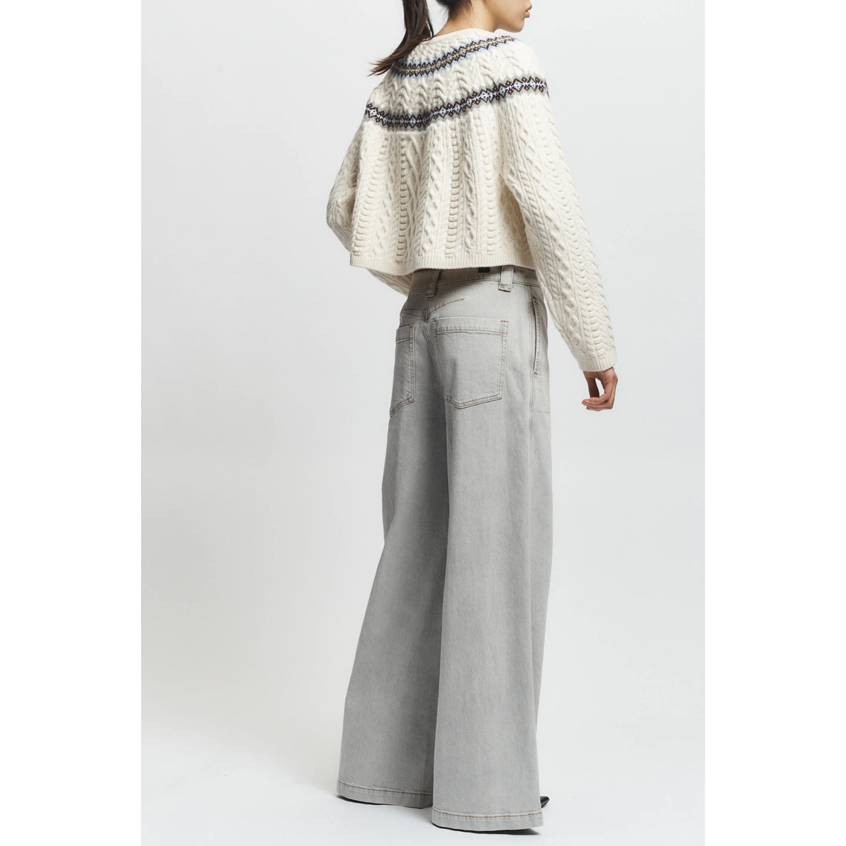 Ainsley Fair Isle Sweater - Ivory