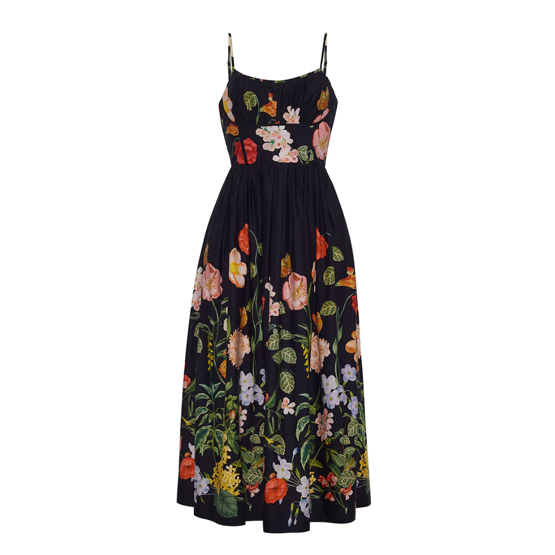 Alba Midi Dress - Nectar Black