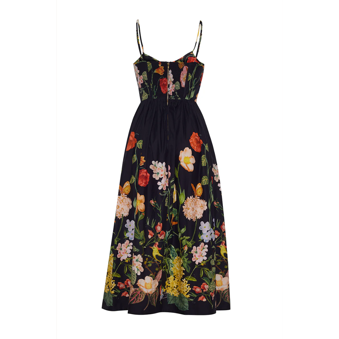Alba Midi Dress - Nectar Black