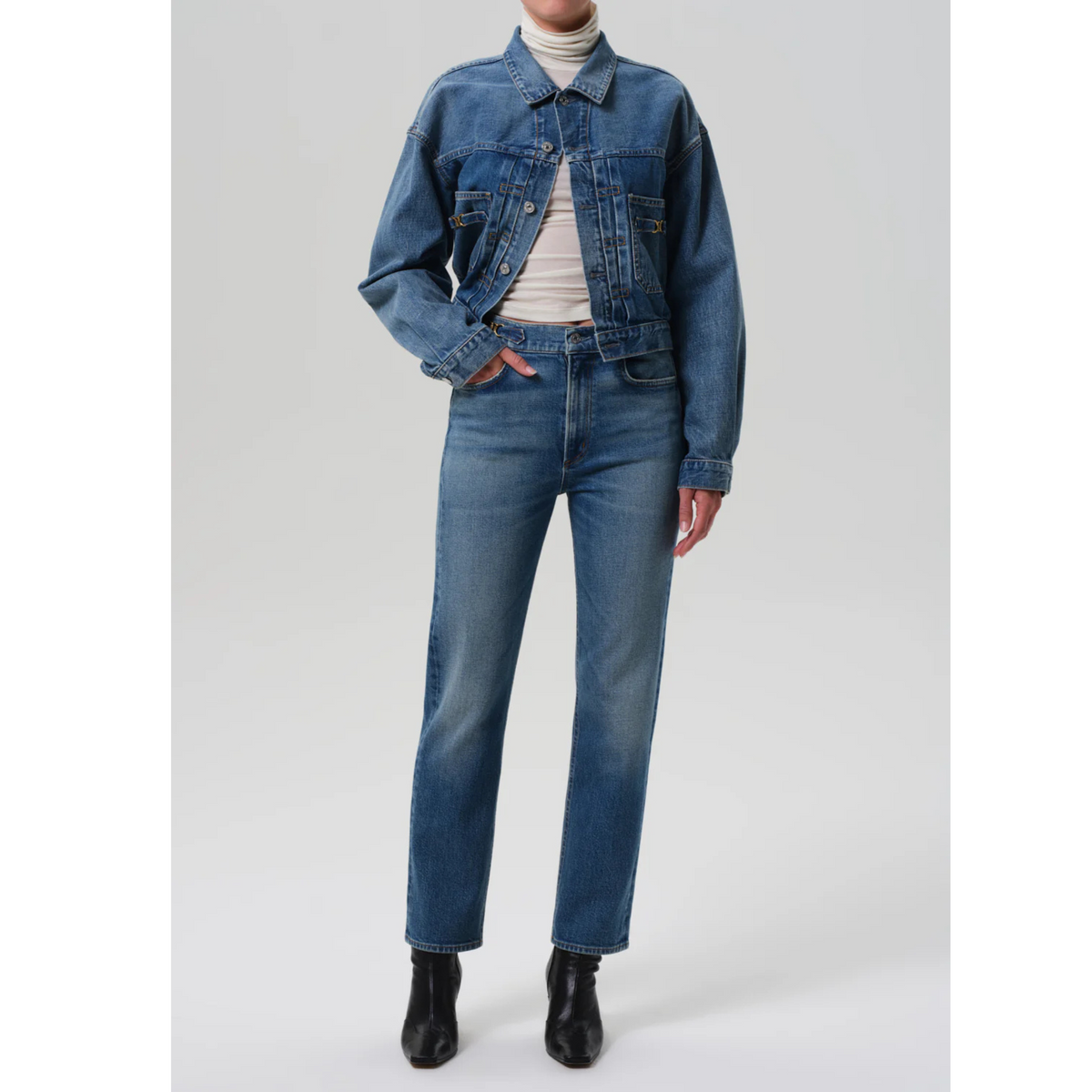 Alma Jacket With Horsebit - Sweetzer