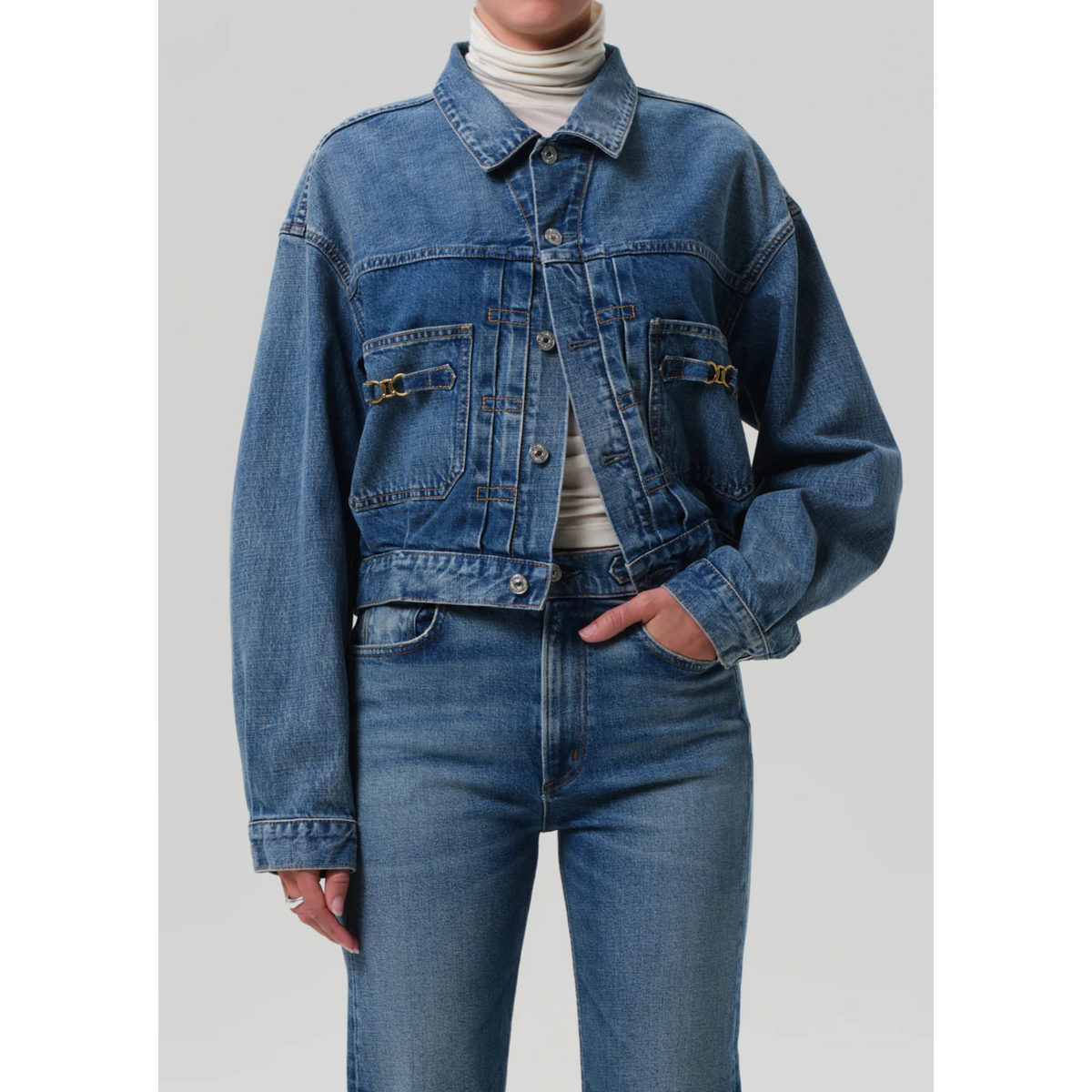 Alma Jacket With Horsebit - Sweetzer