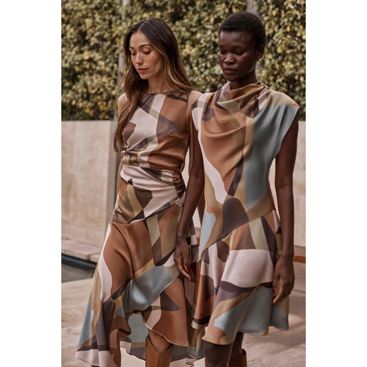 Alodia Dress - Desert Abstract