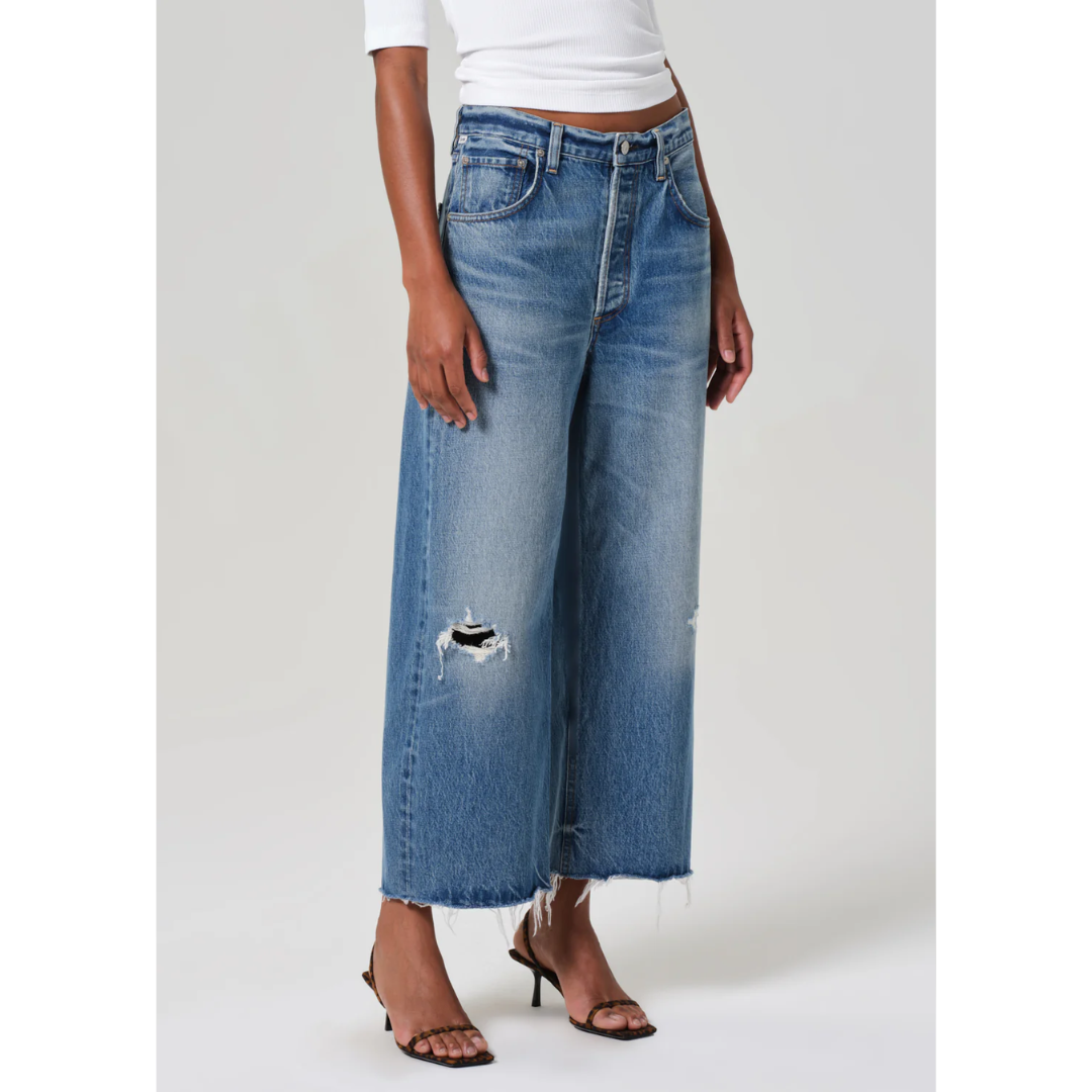Alya Raw Hem Crop - Solano