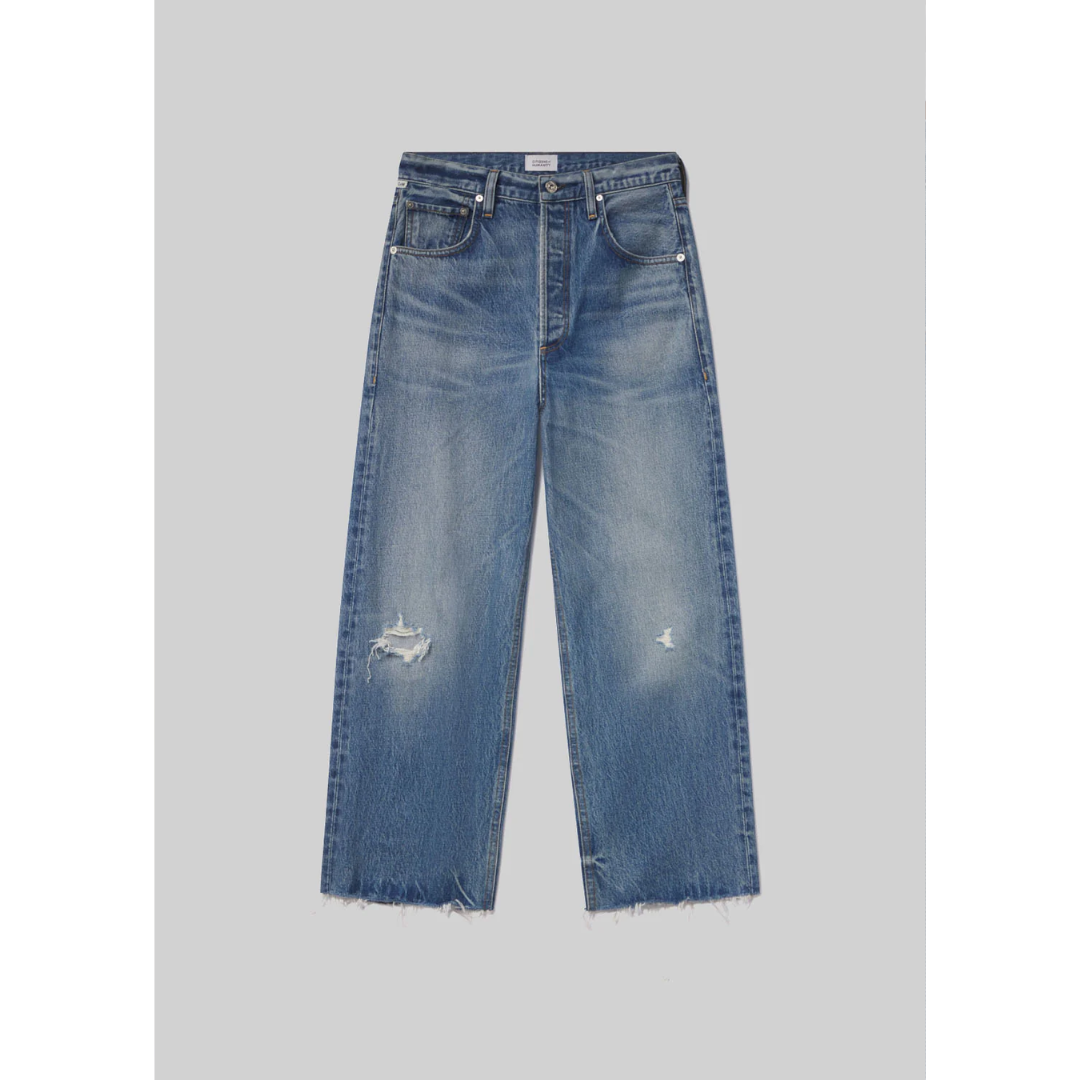 Alya Raw Hem Crop - Solano