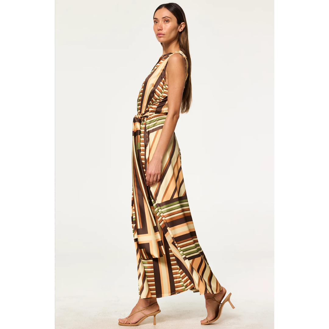 Anabella Dress - Geo Scarf