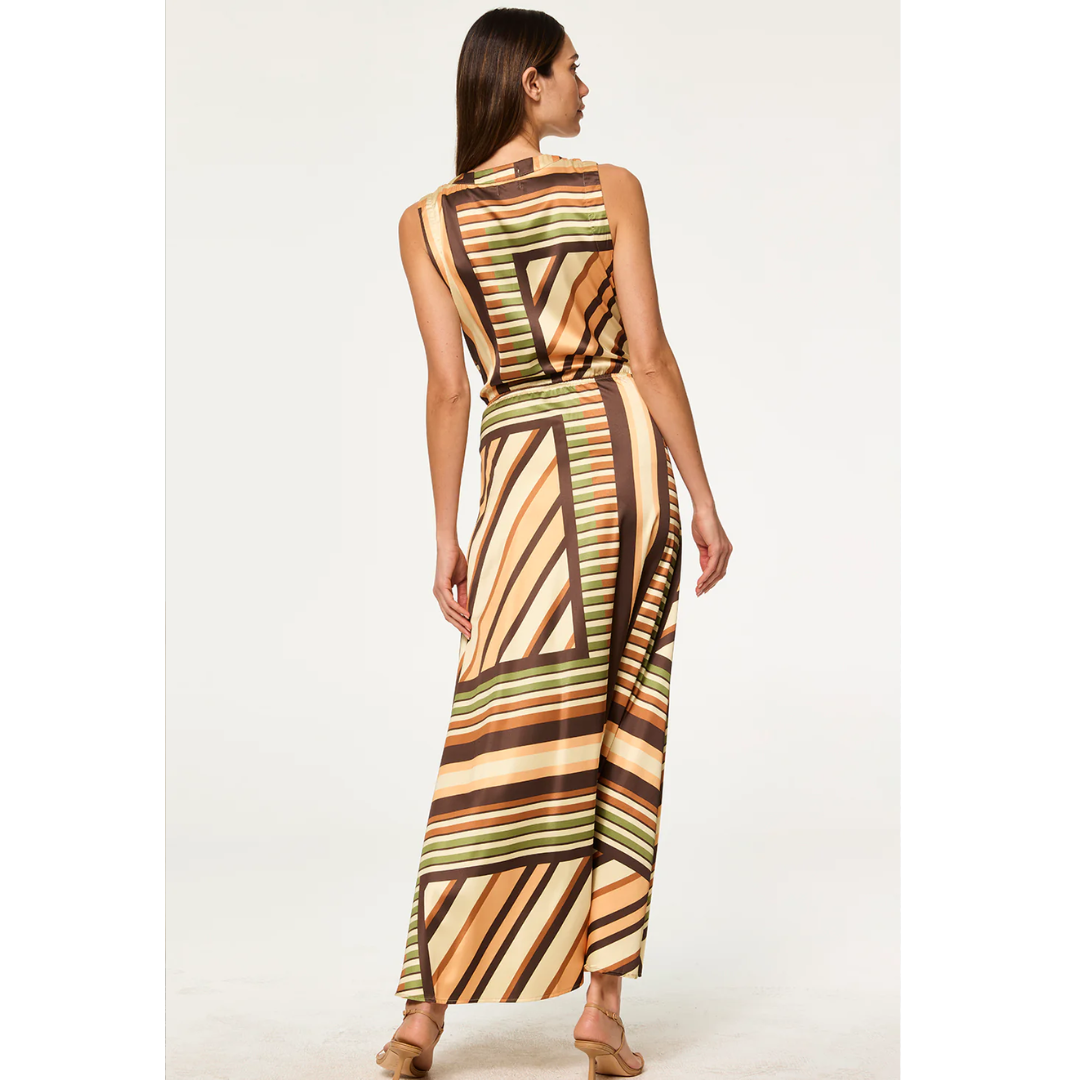 Anabella Dress - Geo Scarf