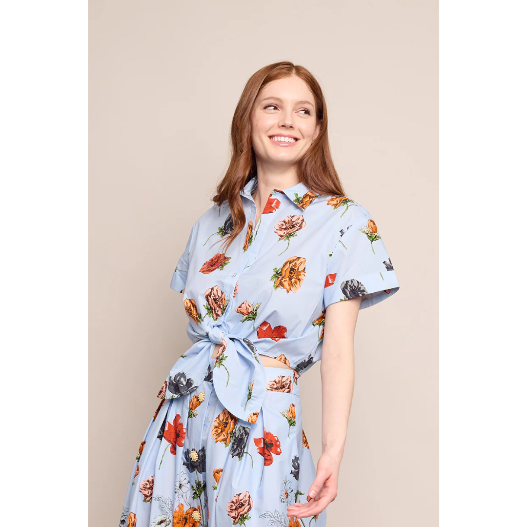 Ashbury Top - Botanica Blue