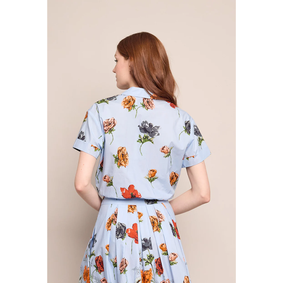 Ashbury Top - Botanica Blue