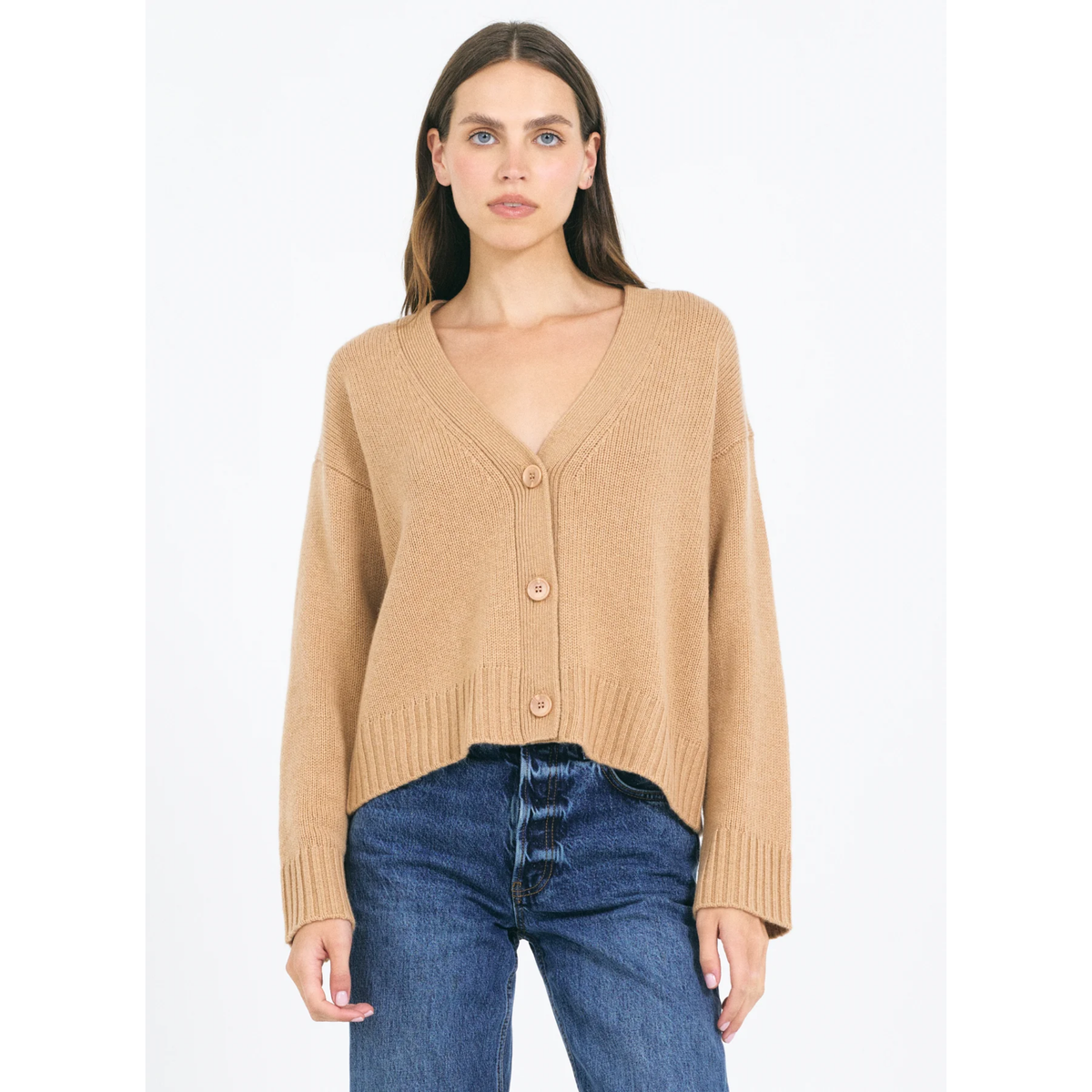 Aster Cashmere Cardigan - Chestnut