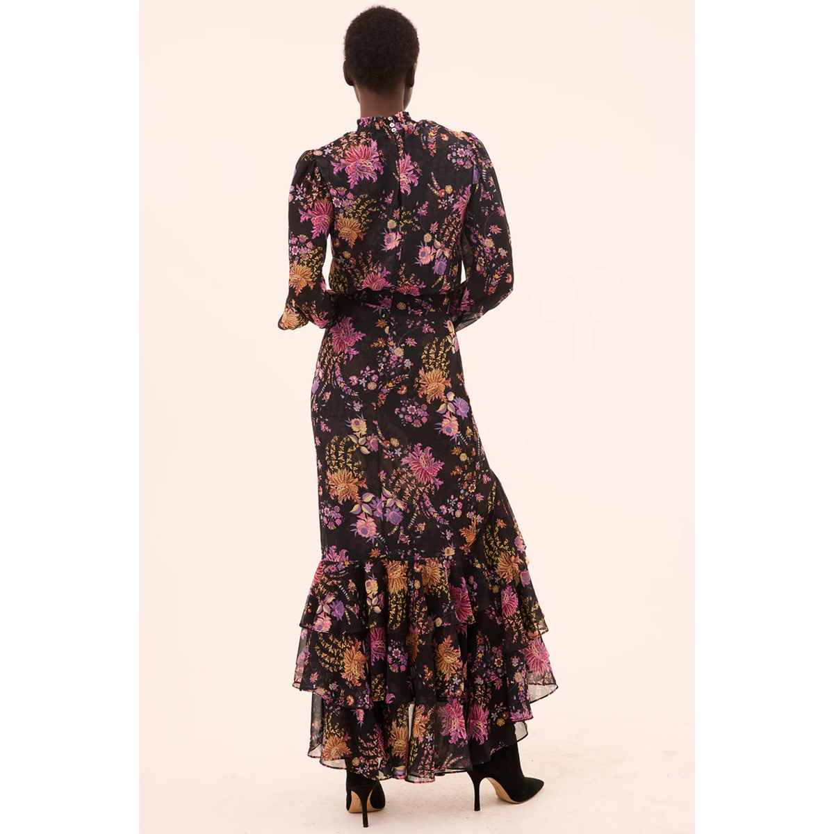 Audrey Dress - Dusted Cluster Flora