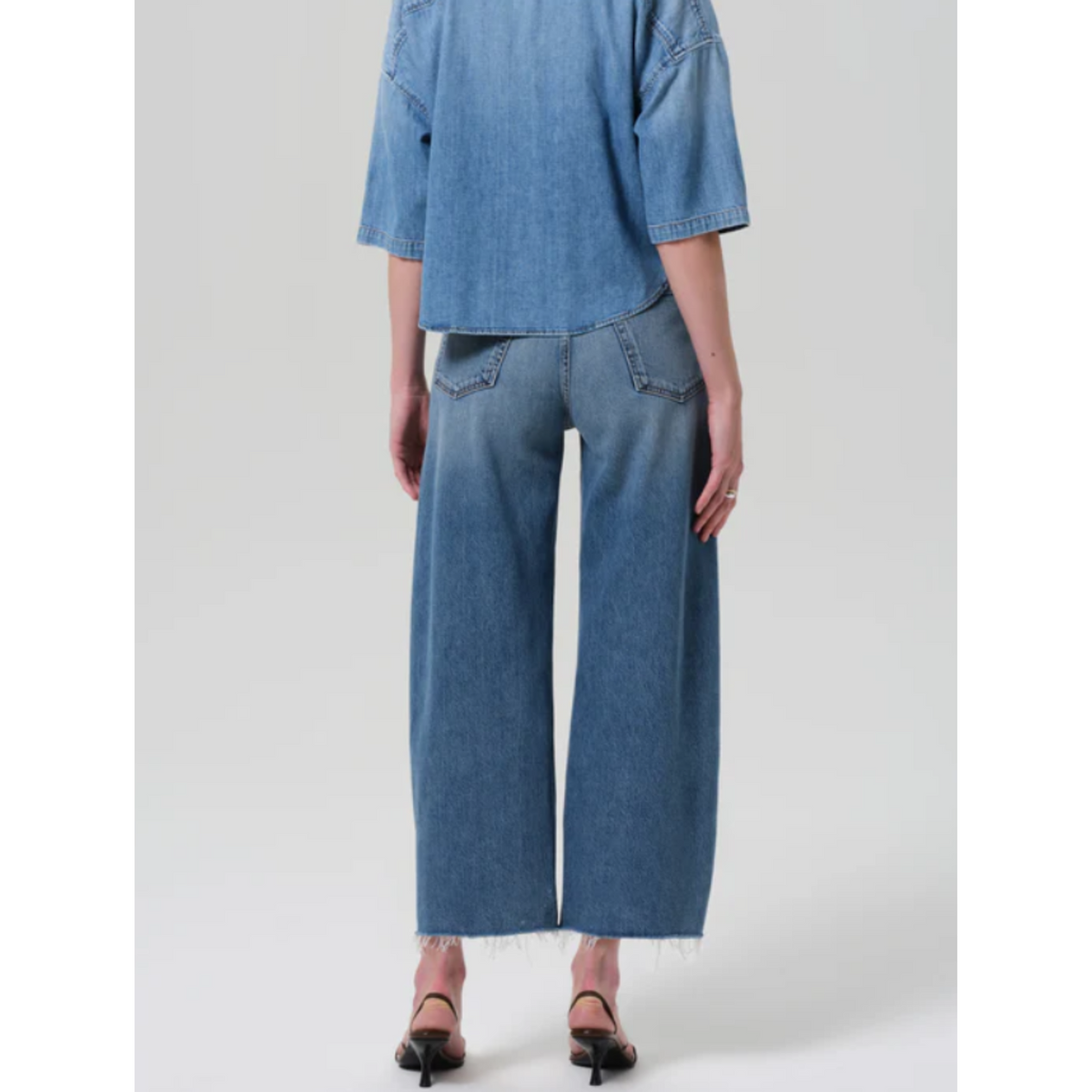 Ayla Raw Hem Crop - Telegraph