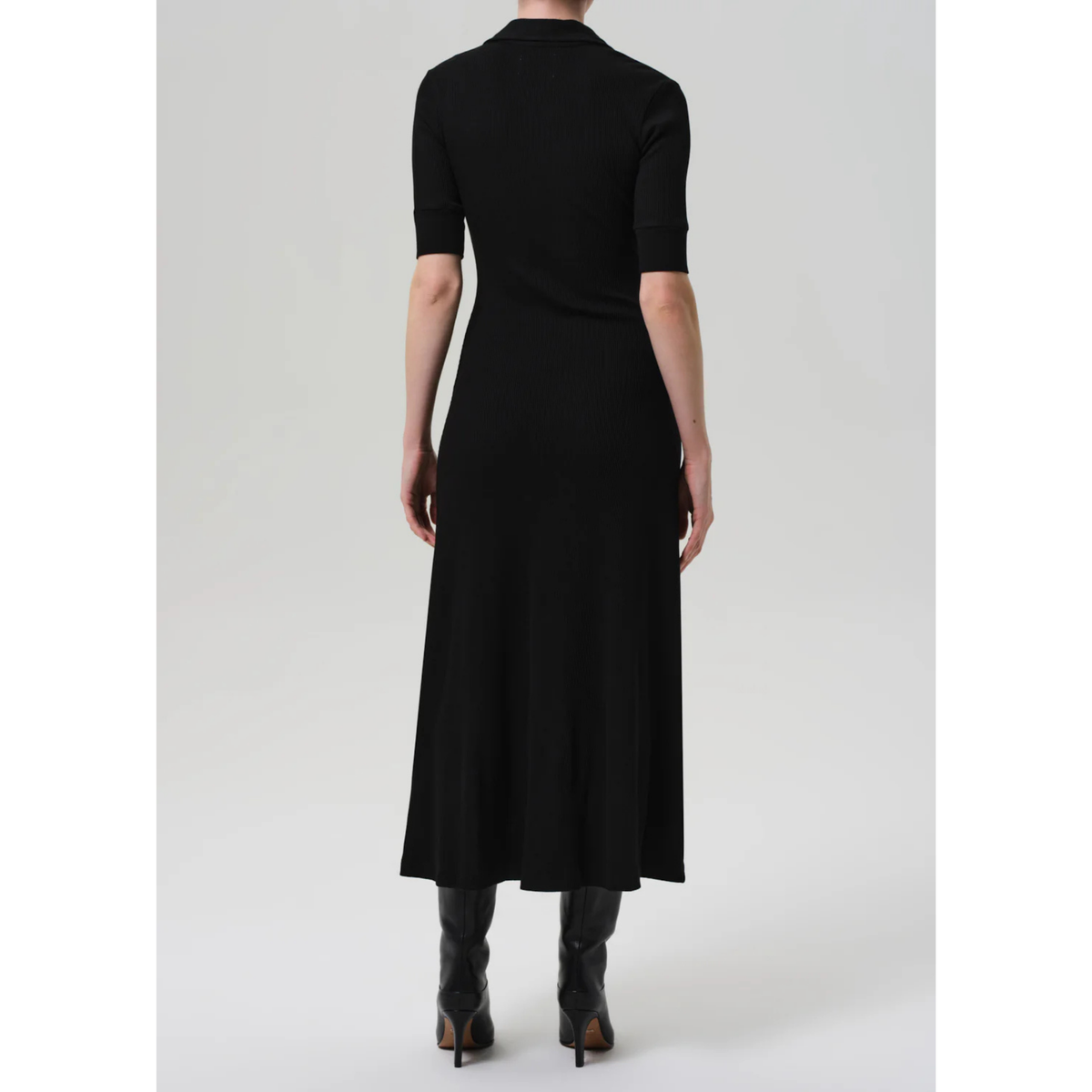 Amina Polo Dress - Black