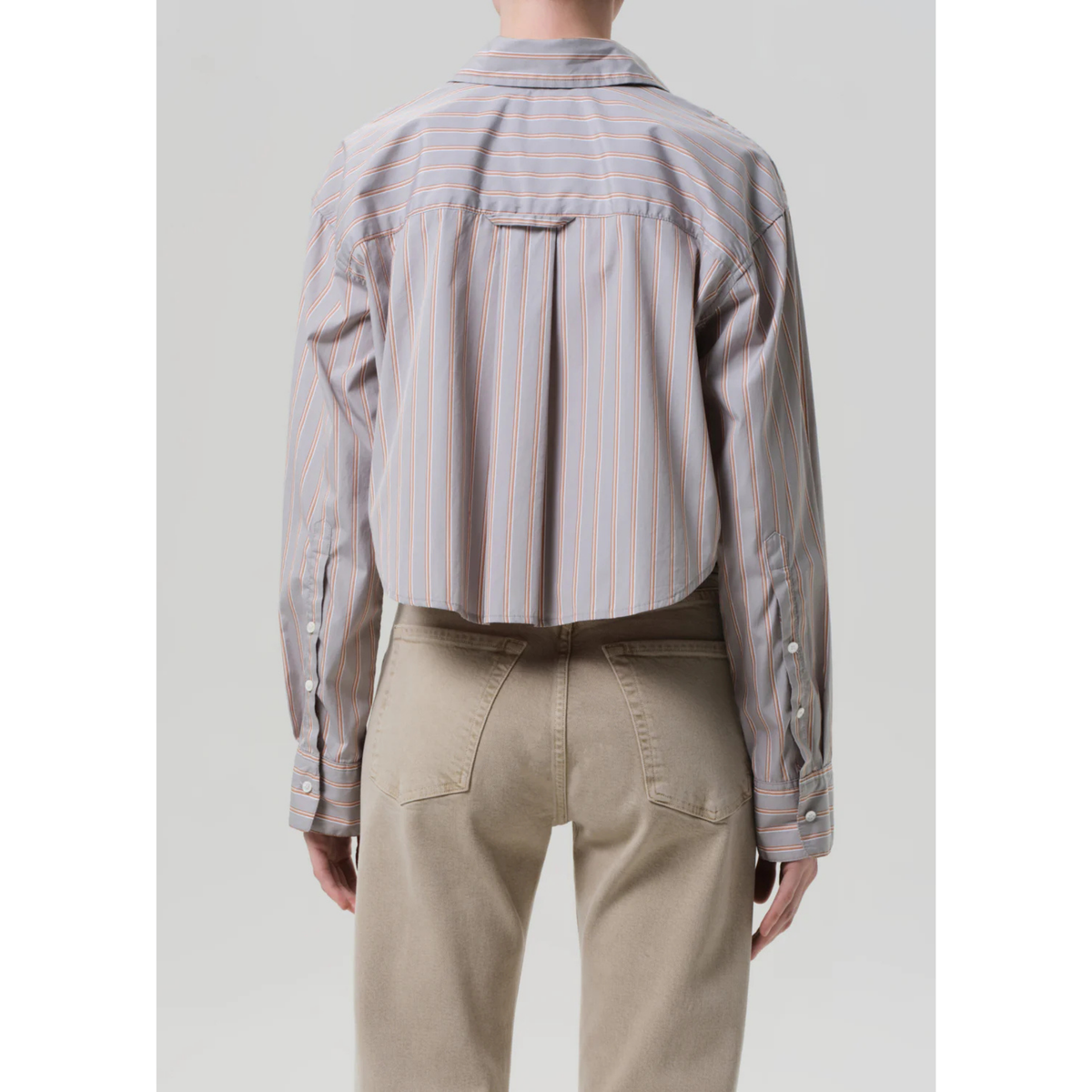 Ana Cropped Shirt - Noble Stripe